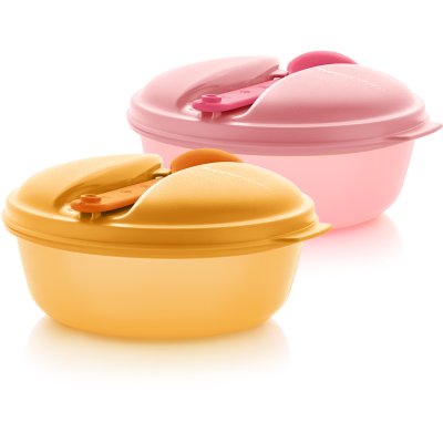 Tupperware Чаша «Снэк» (630 мл) с ложкой, 2 шт.